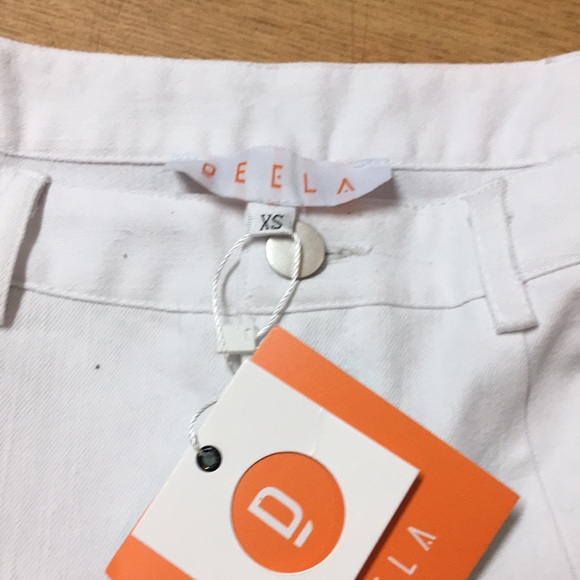 White jean pencil skirt - Picture 2 of 3